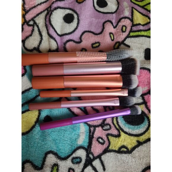 6 Regular Shiny Makeup Brushes Set Girl's Women's Gift Pack Beginner Soft Smooth - Picture 3 of 4